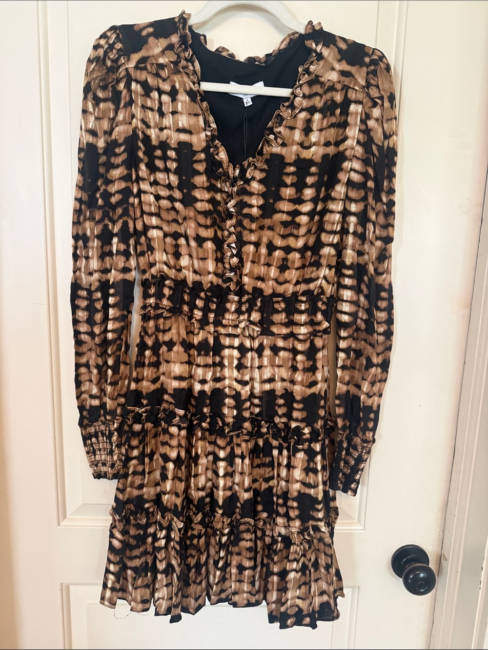 Willa Story McKenna Dress Multi Brown NWT Size Small